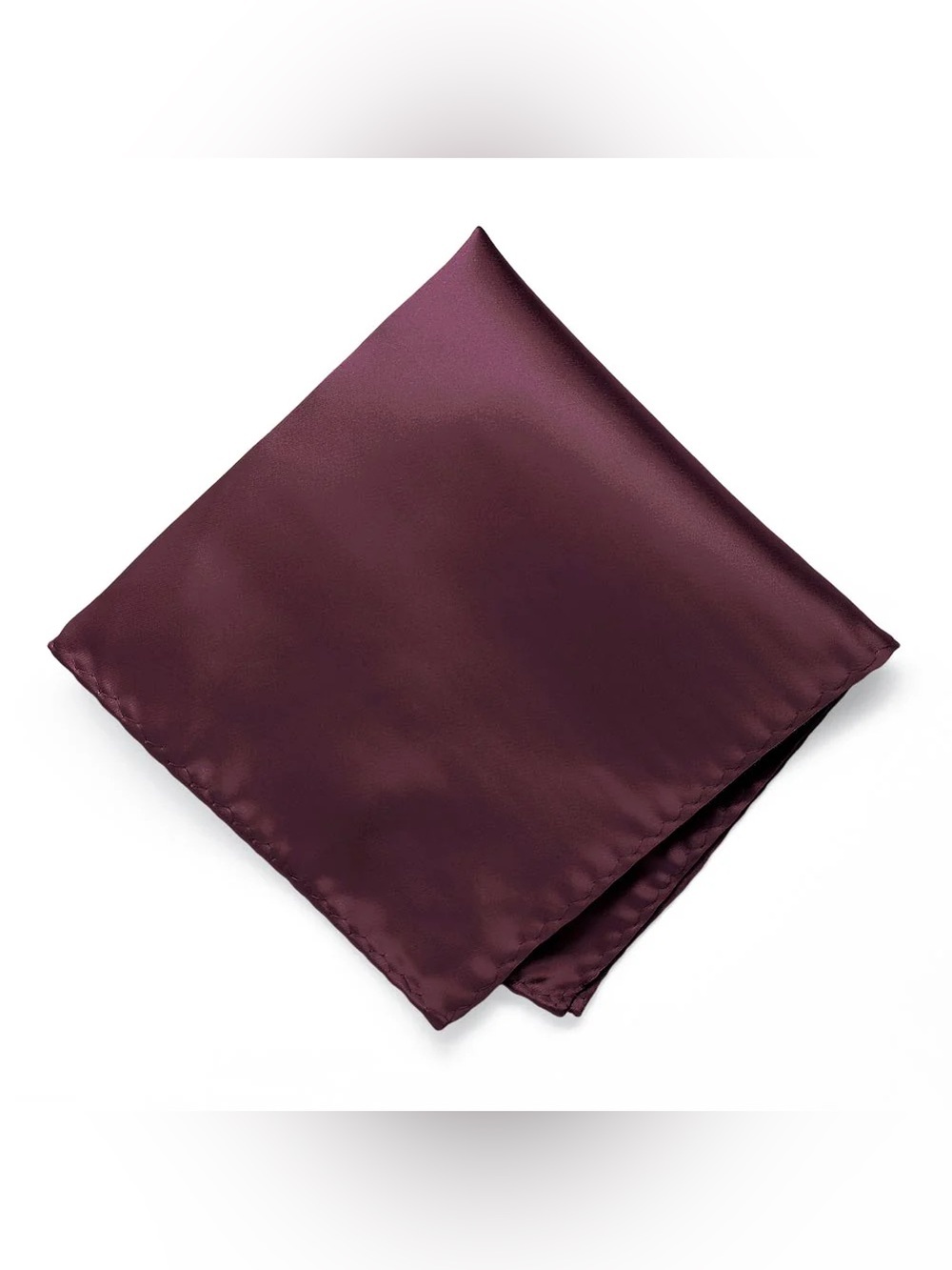 H&M Silky Satin Sateen Burgundy Maroon Pocket Square